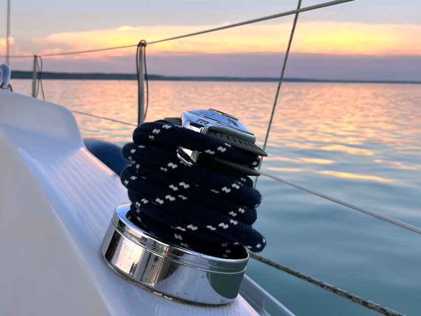 Galco sott hajókötél részlete vitorláson